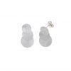 203A0187 Salvatore Plata Pendientes Satinados Tres Circulos