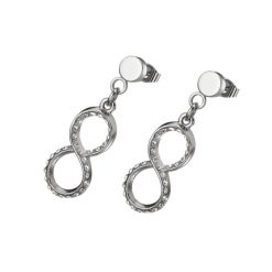 LS1906-4/1 Lotus Style Pendientes Acero Mujer